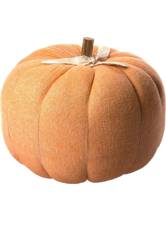 Large Cotton Pumpkin with Sentiment Happy Fall by Mud Pie