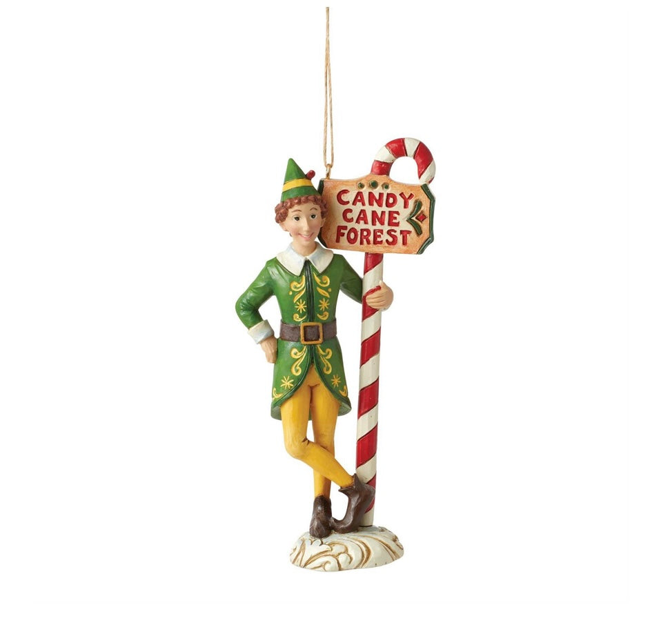 Buddy Elf By Candy Cane, Hanging Ornament