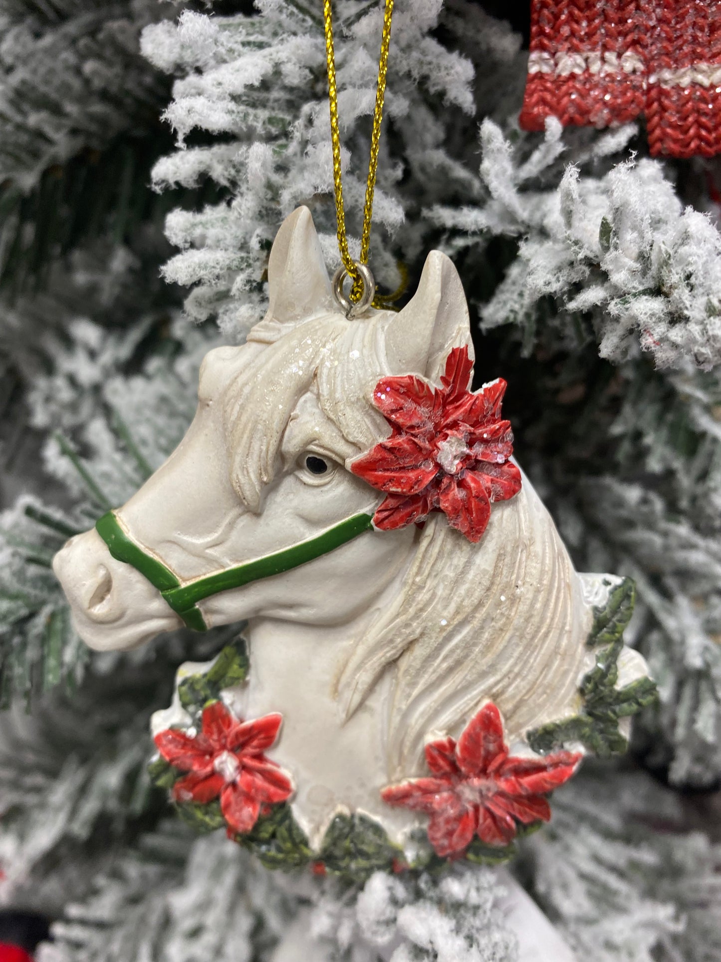 Horse Head Ornaments, 4 Assorted