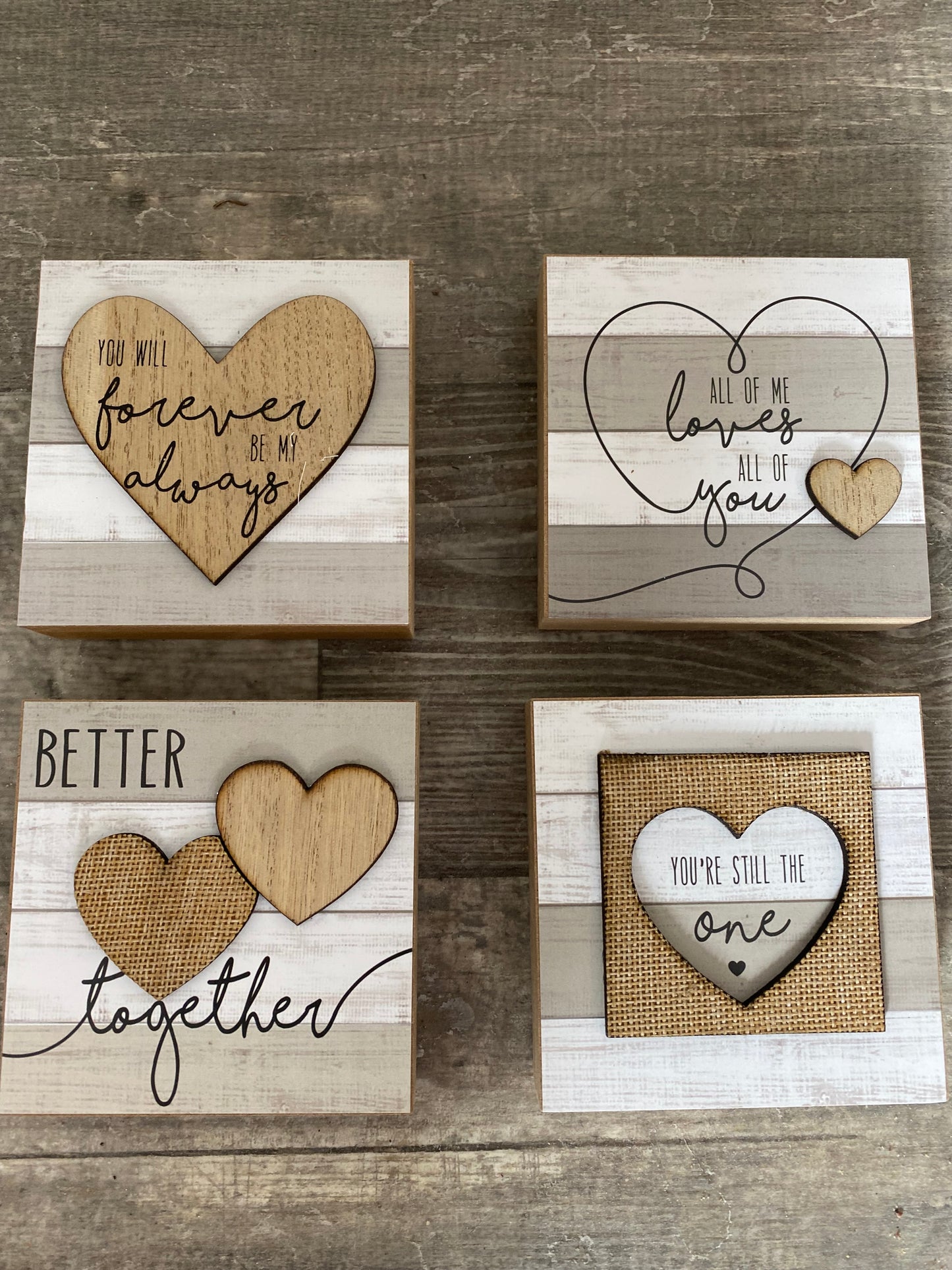 Blocks with Love Sentiment