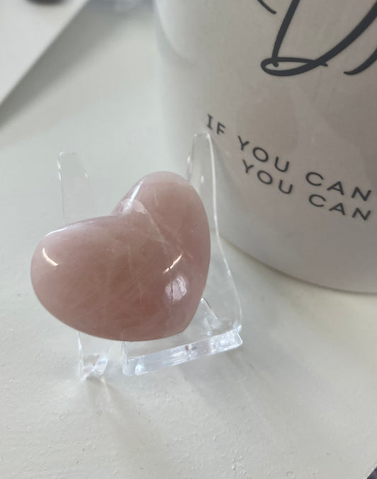 Rose Quartz Heart Crystal