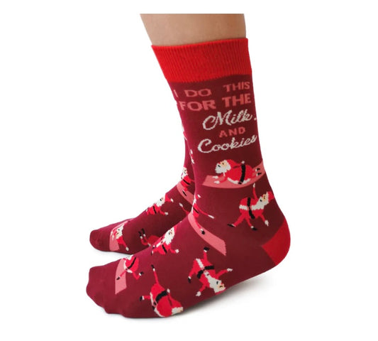 Yoga Santa Christmas Socks