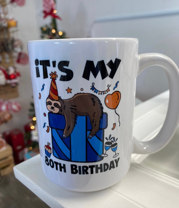 Milestone Birthday Mugs, Large 18 Ounces