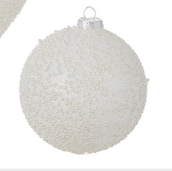 Glass Pearl Ornaments, 3 Assorted