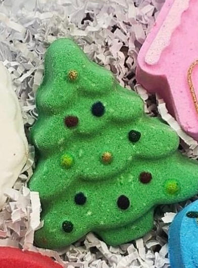 Christmas Tree Bath Bomb, Berry Christmas