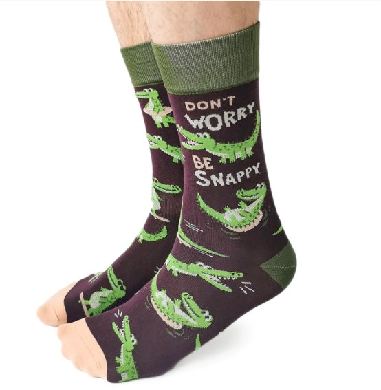 Don’t Worry Be Snappy Socks