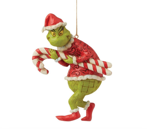 Grinch Candy Cane Ornament
