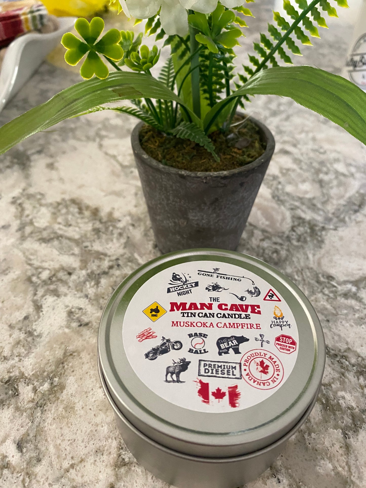 Man Cave, 8 Ounce Soy Candle