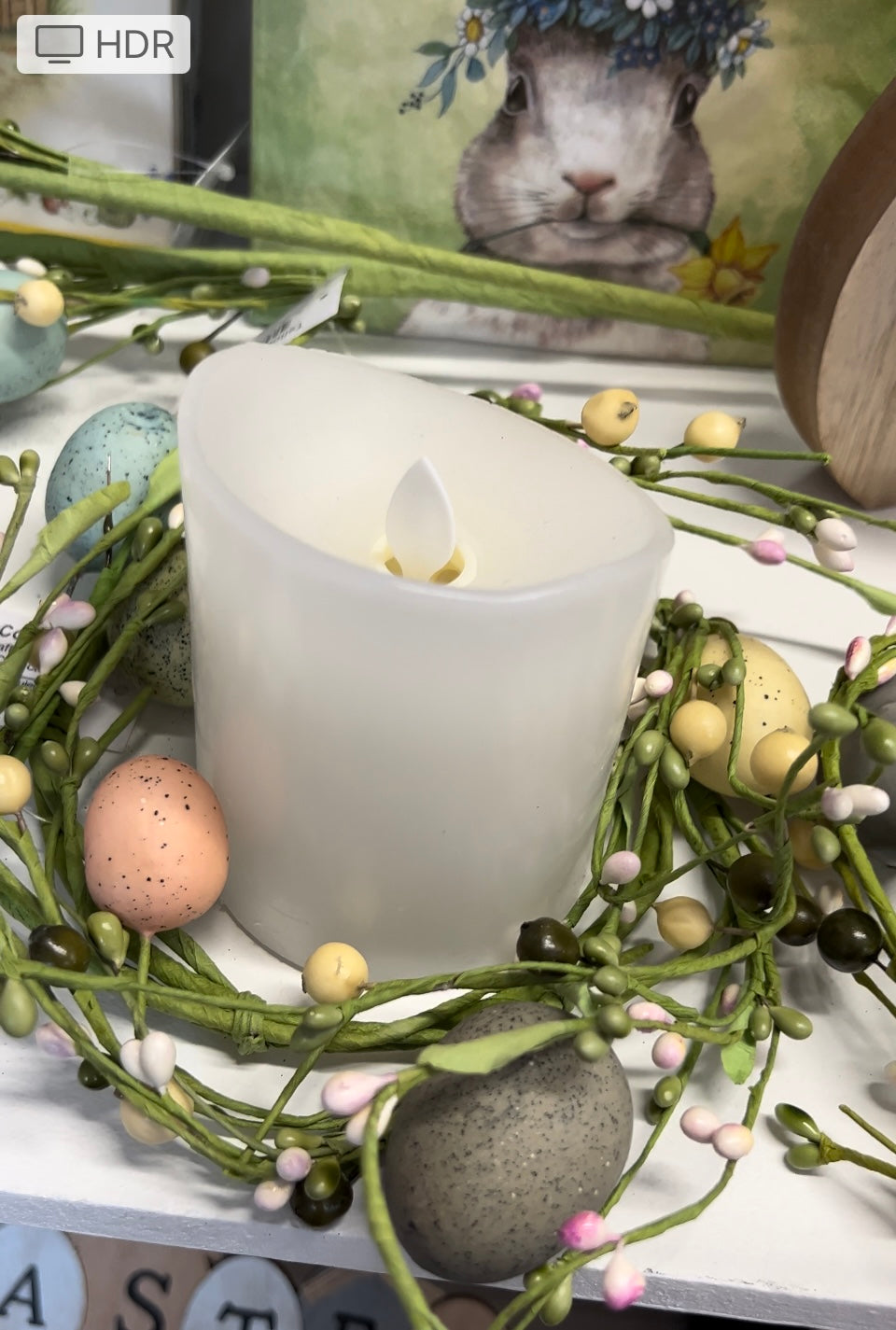 Easter Egg Candle Ring, 4 Inch