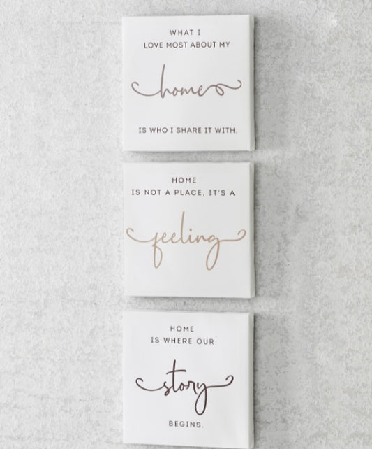 Sentiment Wall Prints, Home