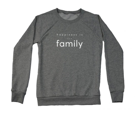 Happiness Is Family, Charcoal Grey