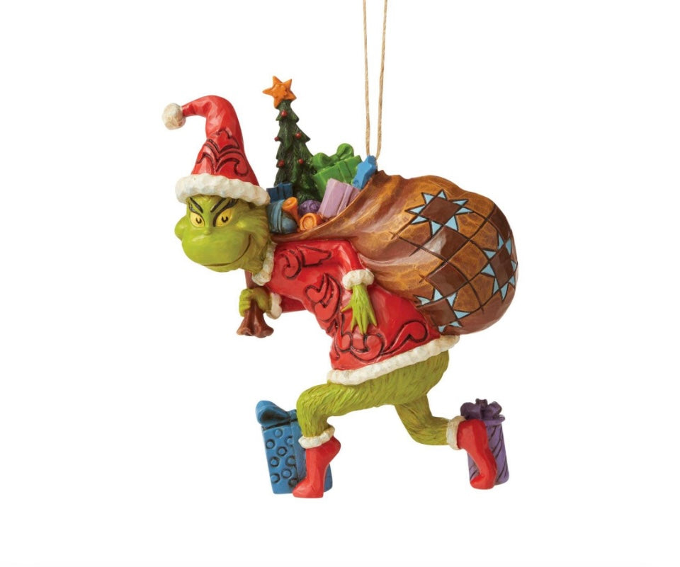 Grinch Tip-Toeing Ornament~ Jim Shore