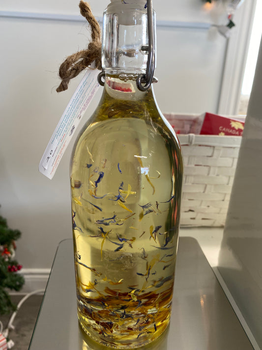 Herbal Bath Oil with Dried Botanicals