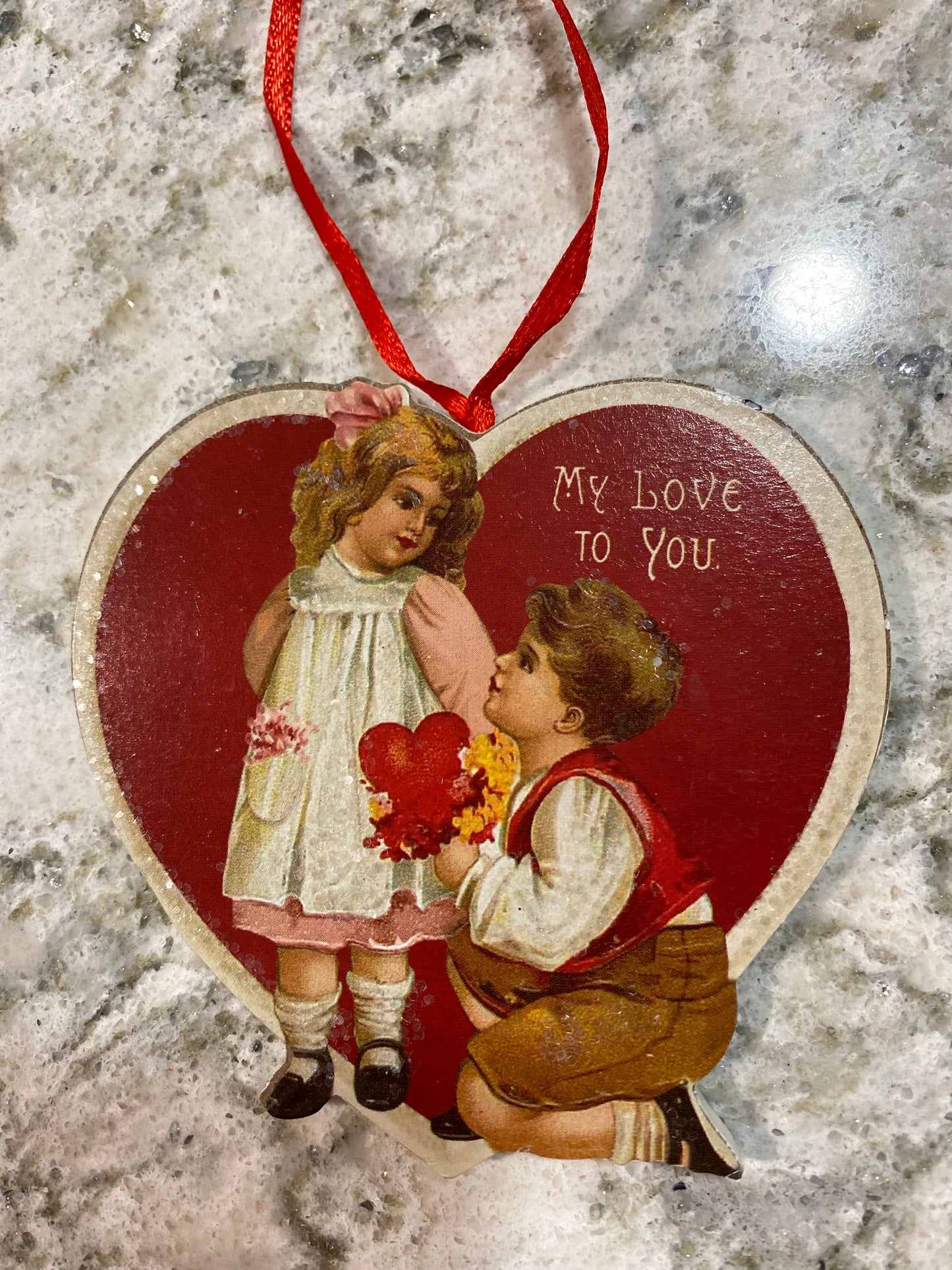 Vintage Valentine’s Ornament, Bethany Lowe Designs