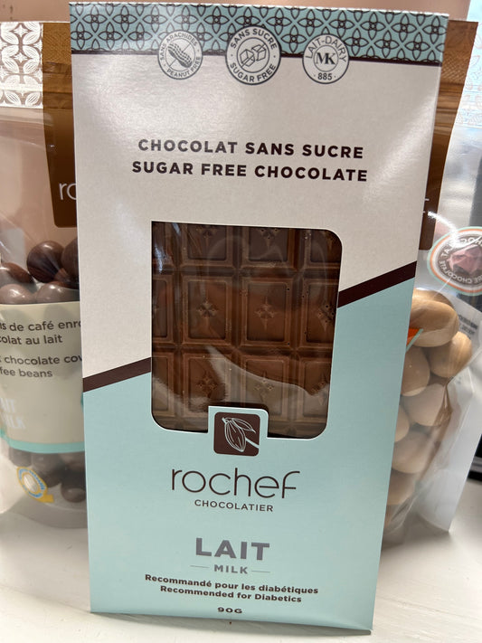 Sugar Free Chocolate Bar by Rochef, 90gm