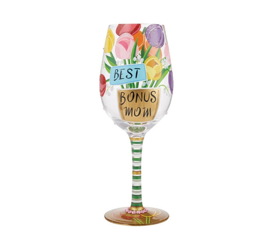 Wine Glass, Best Bonus Mom