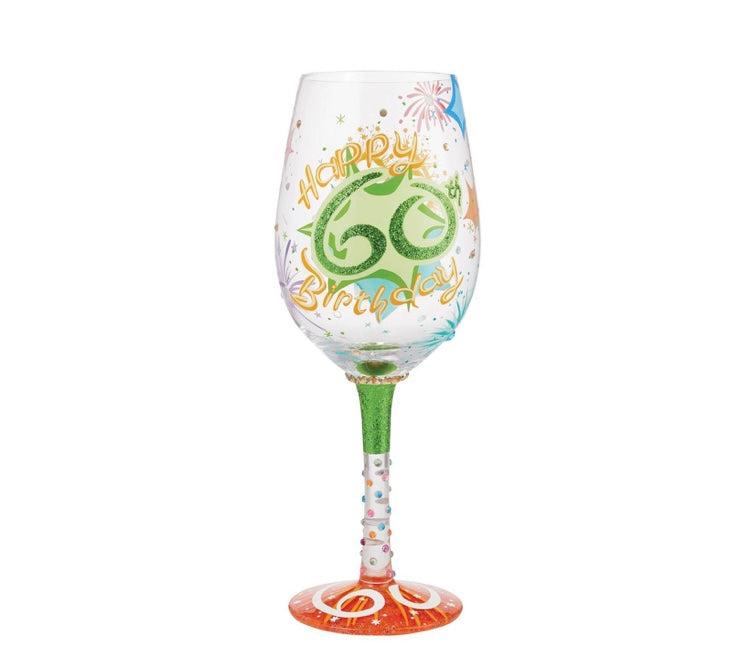 Wine Glass, Happy 60th Birthday