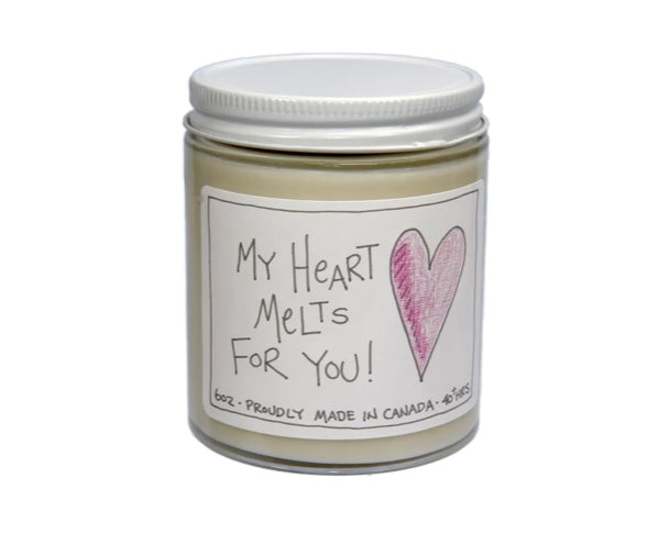 My Heart Melts for You, 6 Ounce Soy Candle