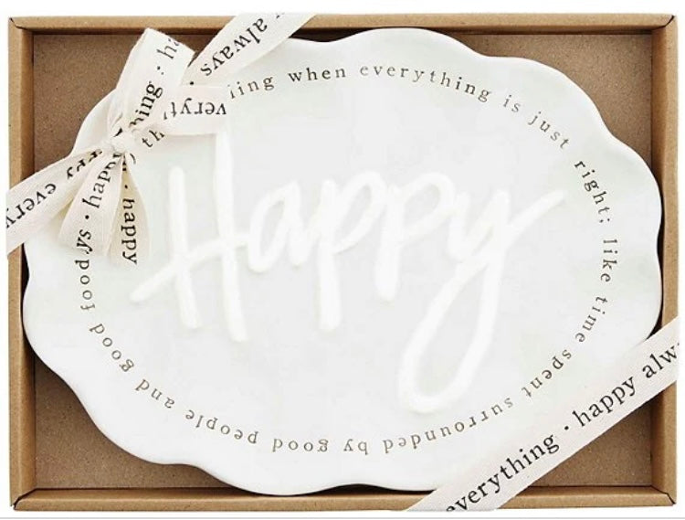Happy Everything,  Ruffled Happy Definition Plate