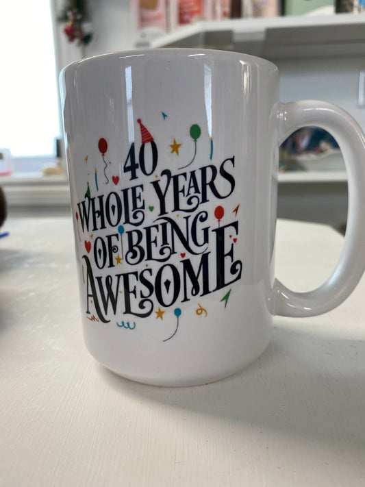 40th Birthday Mug