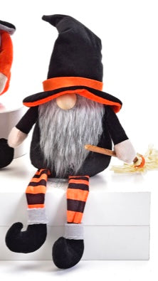 Plush Halloween Gnome Shelf Sitter