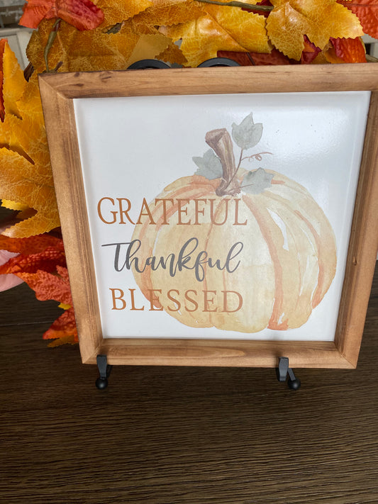 Grateful Thankful Blessed  Picture