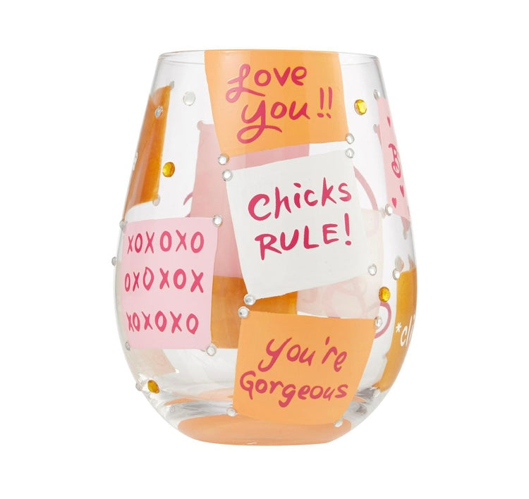 Stemless Wine Glass, Cheers Bitch,  by Lolita