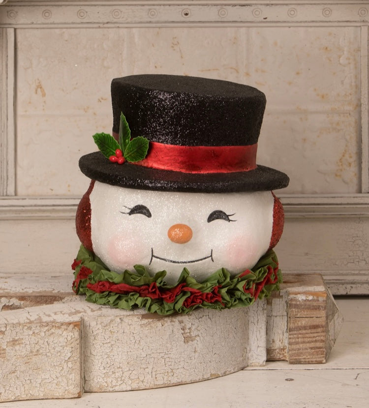 Happy Retro Snowman Bucket Large