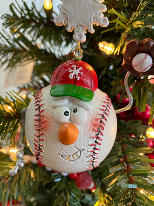 Baseball Ornament 5 inch