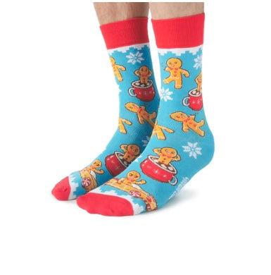 Jolly Gingerbread Socks, Mens