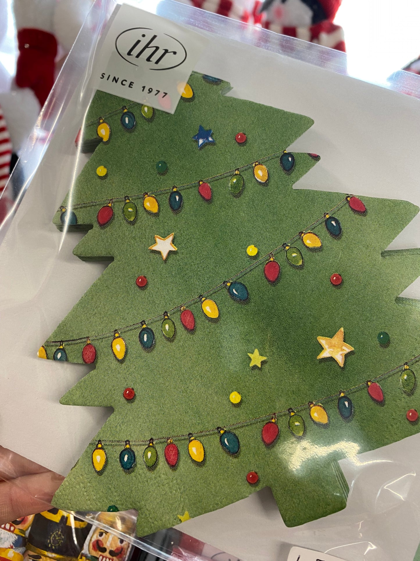 Christmas Tree Shaped Paper Napkins