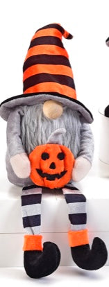 Plush Halloween Gnome Shelf Sitter