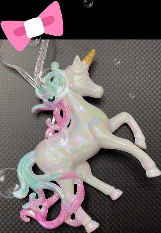 plastic unicorn pink and aqua blue accents, so beautiful